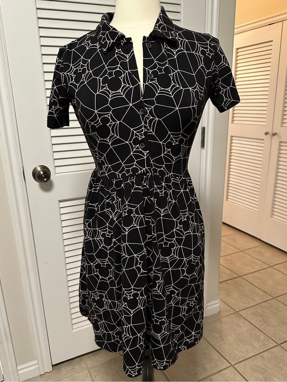 Cakeworthy Disney Halloween Mickey spider web dress